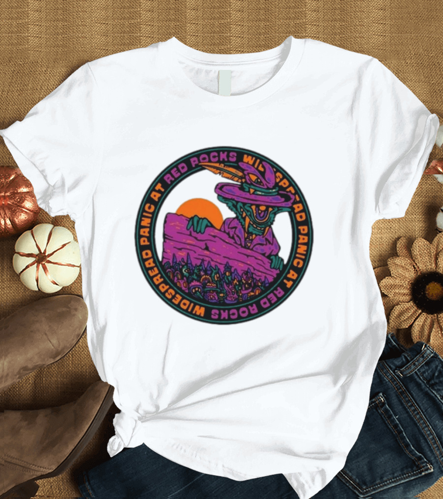 Widespread Panic At Red Rocks June 26 28 2026 Event Psychedelic Goblin T-Shirt