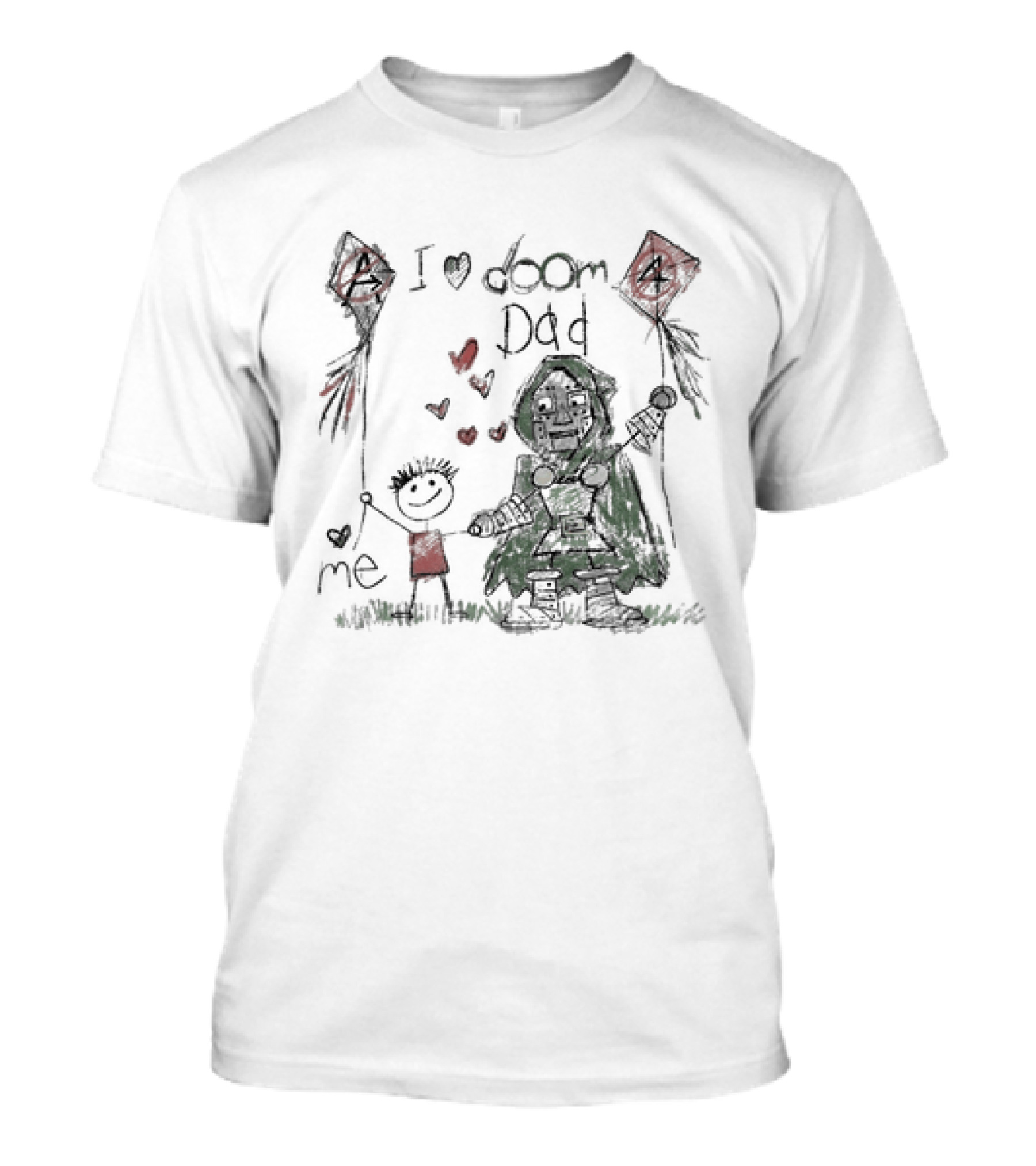 I Love Doom Dad Father's Day Gift Robert Downey Jr Doctor Doom T-Shirt