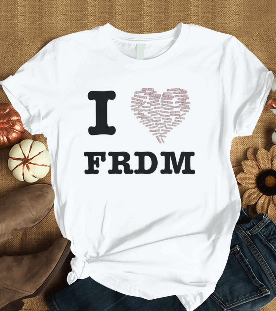 I Heart FRDM Supermade Clothing Heart T-Shirt