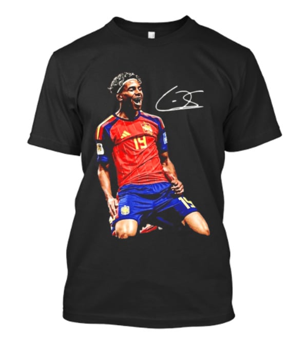 19 Lamine Yamal Spain National Football Team Soccer Jersey Celebration T-Shirt