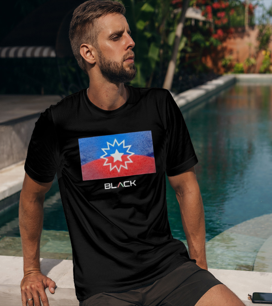 Actively Black Juneteenth Star Flag Celebration T-Shirt