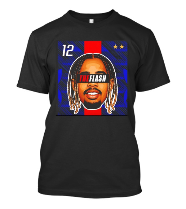 Bradley Barcola The Flash Big Head 12 France National Football Team Stars T-Shirt