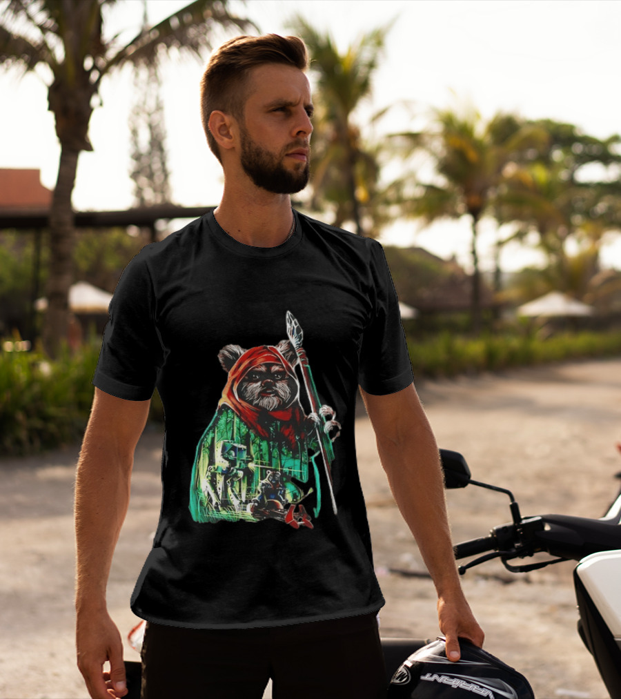 Wicket W Warrick Ewok Endor Defense Return Of The Jedi T-Shirt