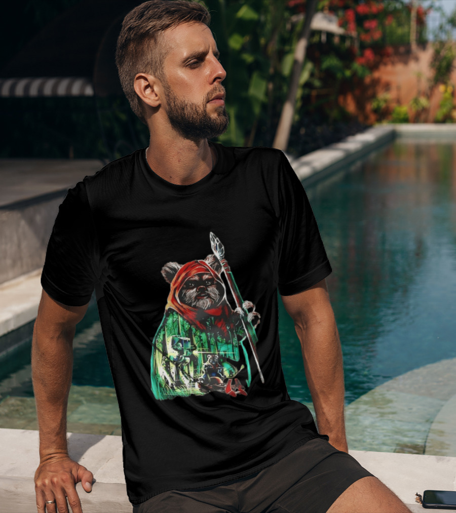 Wicket W Warrick Ewok Endor Defense Return Of The Jedi T-Shirt