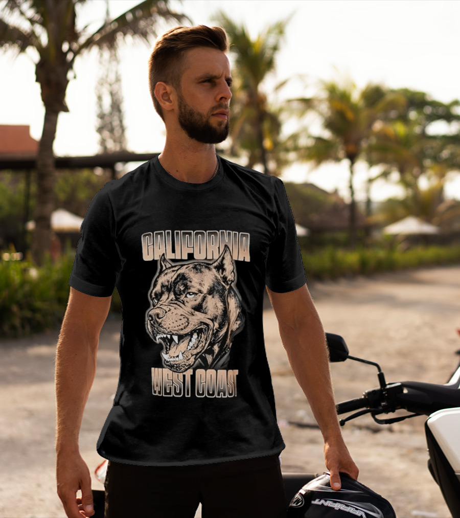 California West Coast Pit Bull T-Shirt