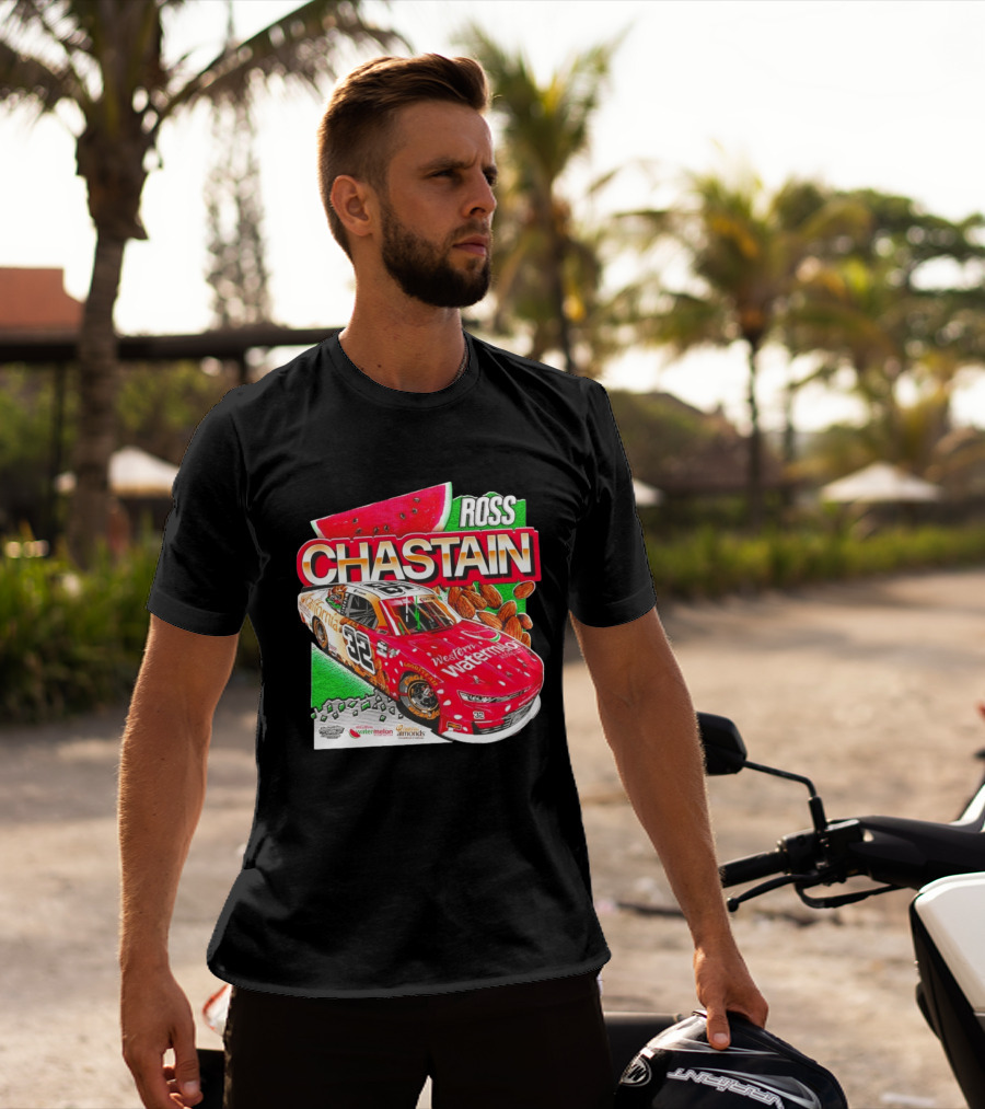 Ross Chastain 32 Western Watermelon California Almonds NASCAR Racing Car T-Shirt