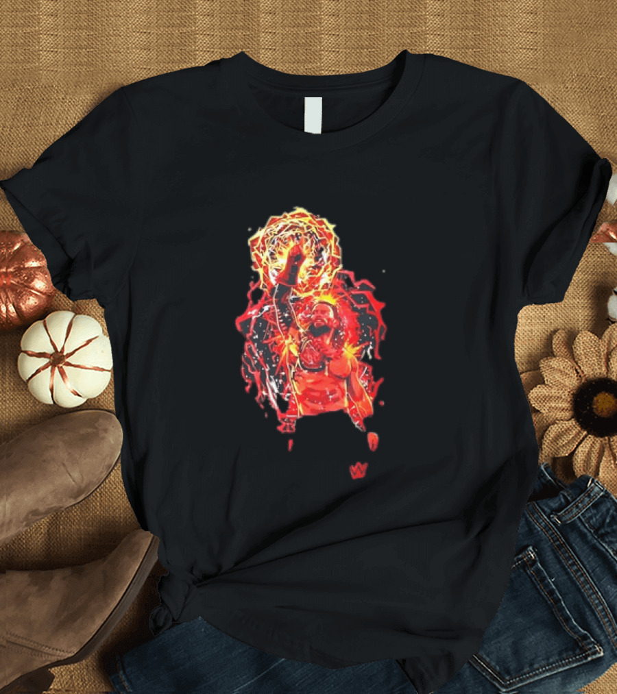 Roman Reigns Tribal Chief Fist Lightning WWE Power T-Shirt