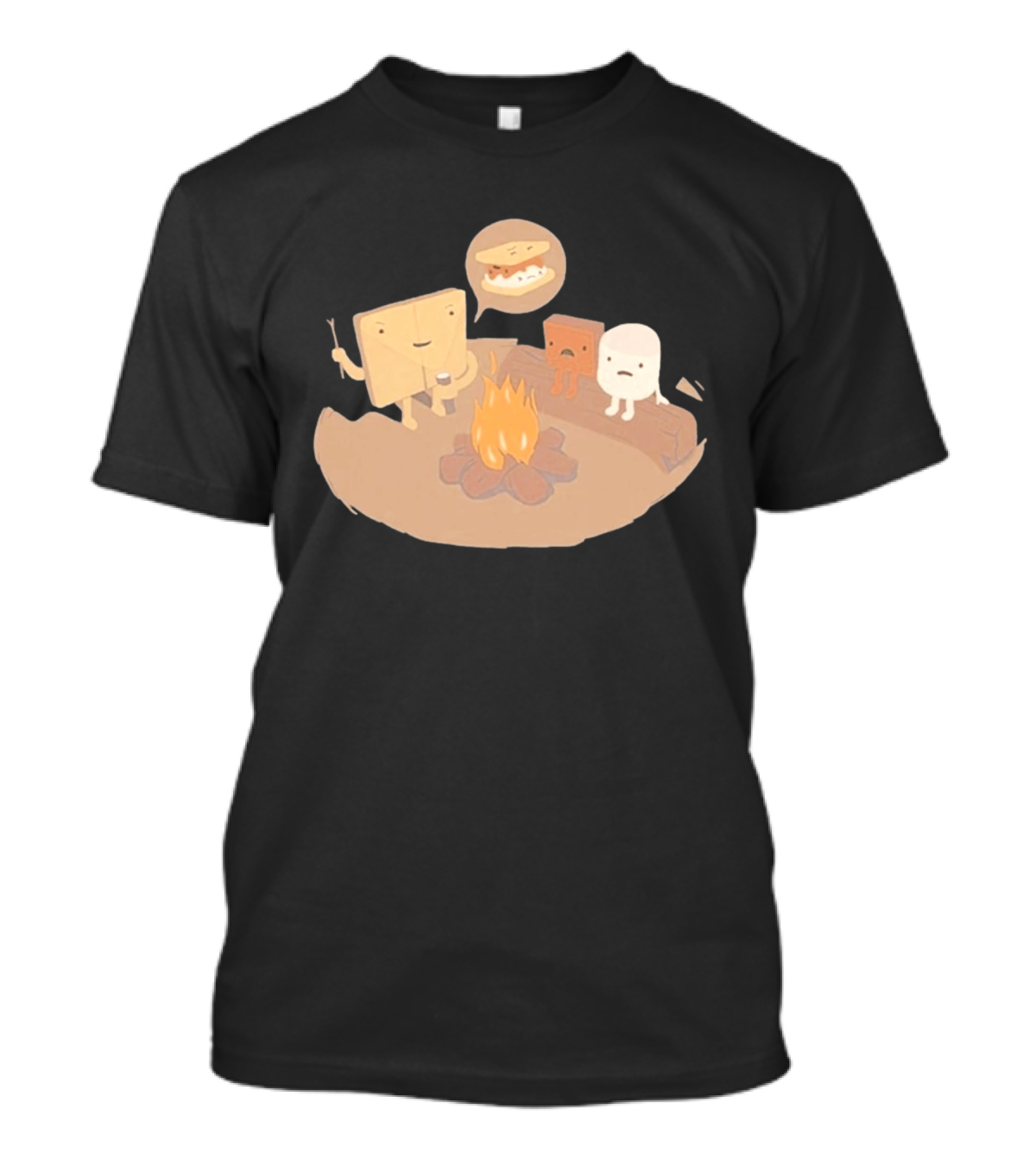 S'mores Characters Camping Fun Leo Dooley Lab Rats T-Shirt