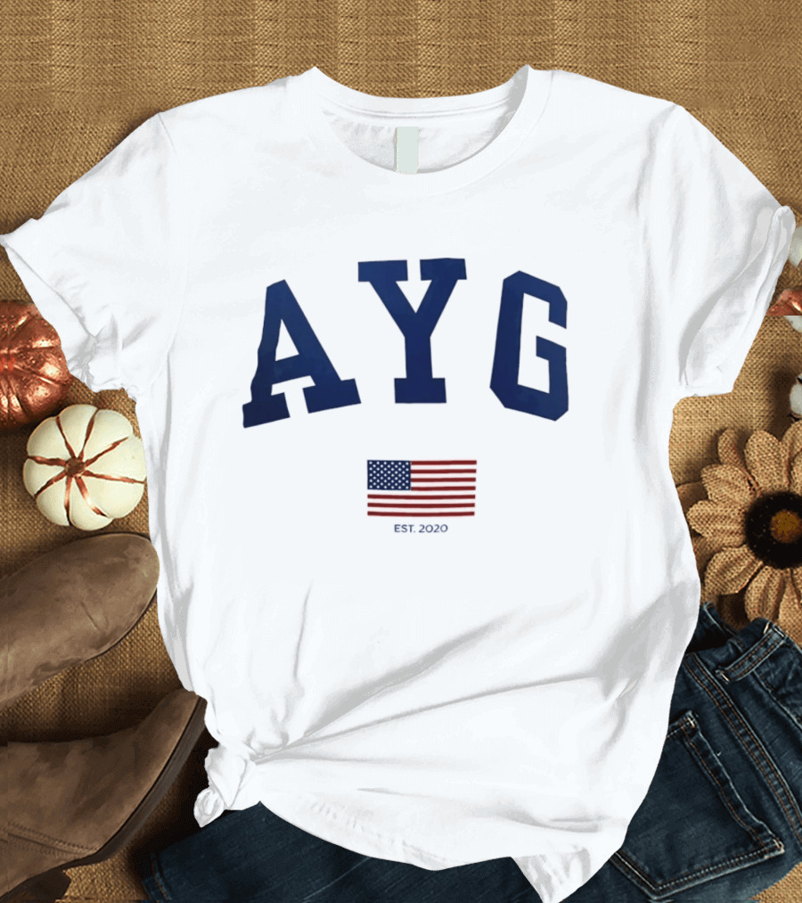 AYG American Flag EST 2020 4th Of July T-Shirt