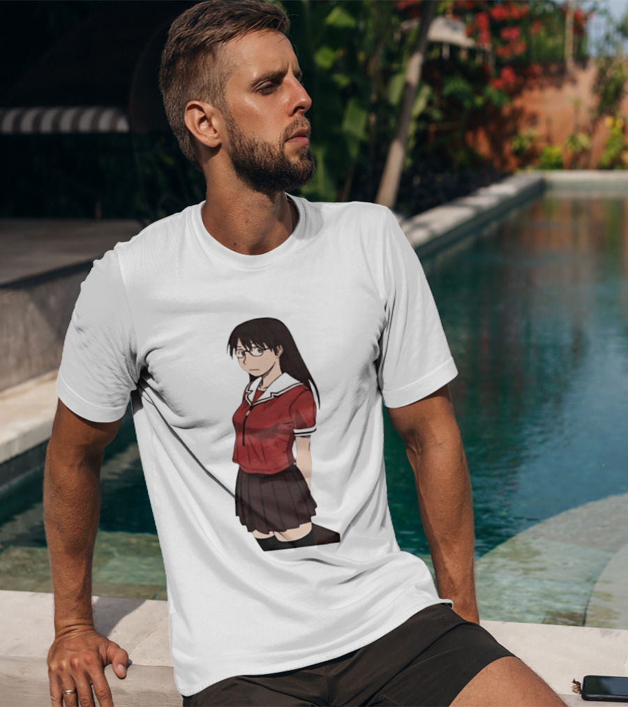 Azumanga Daioh Anime Yomi Character Red Outfit T-Shirt