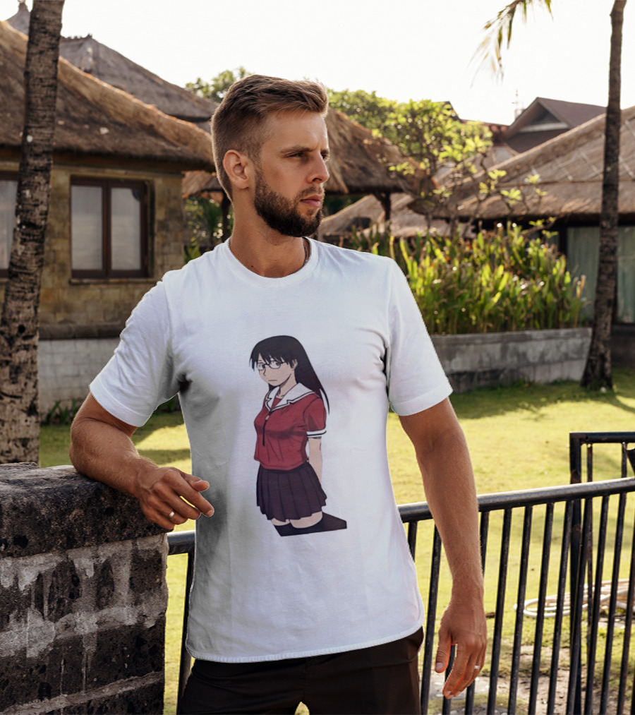 Azumanga Daioh Anime Yomi Character Red Outfit T-Shirt