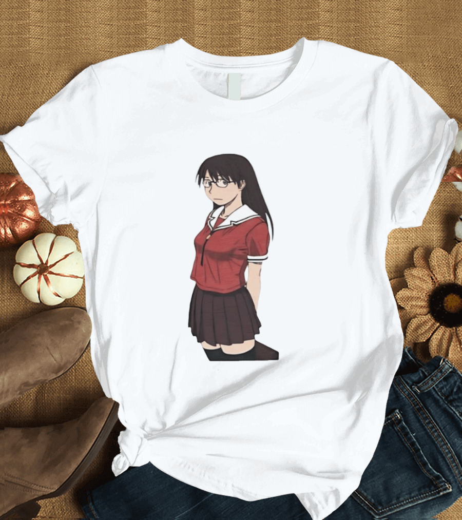 Azumanga Daioh Anime Yomi Character Red Outfit T-Shirt