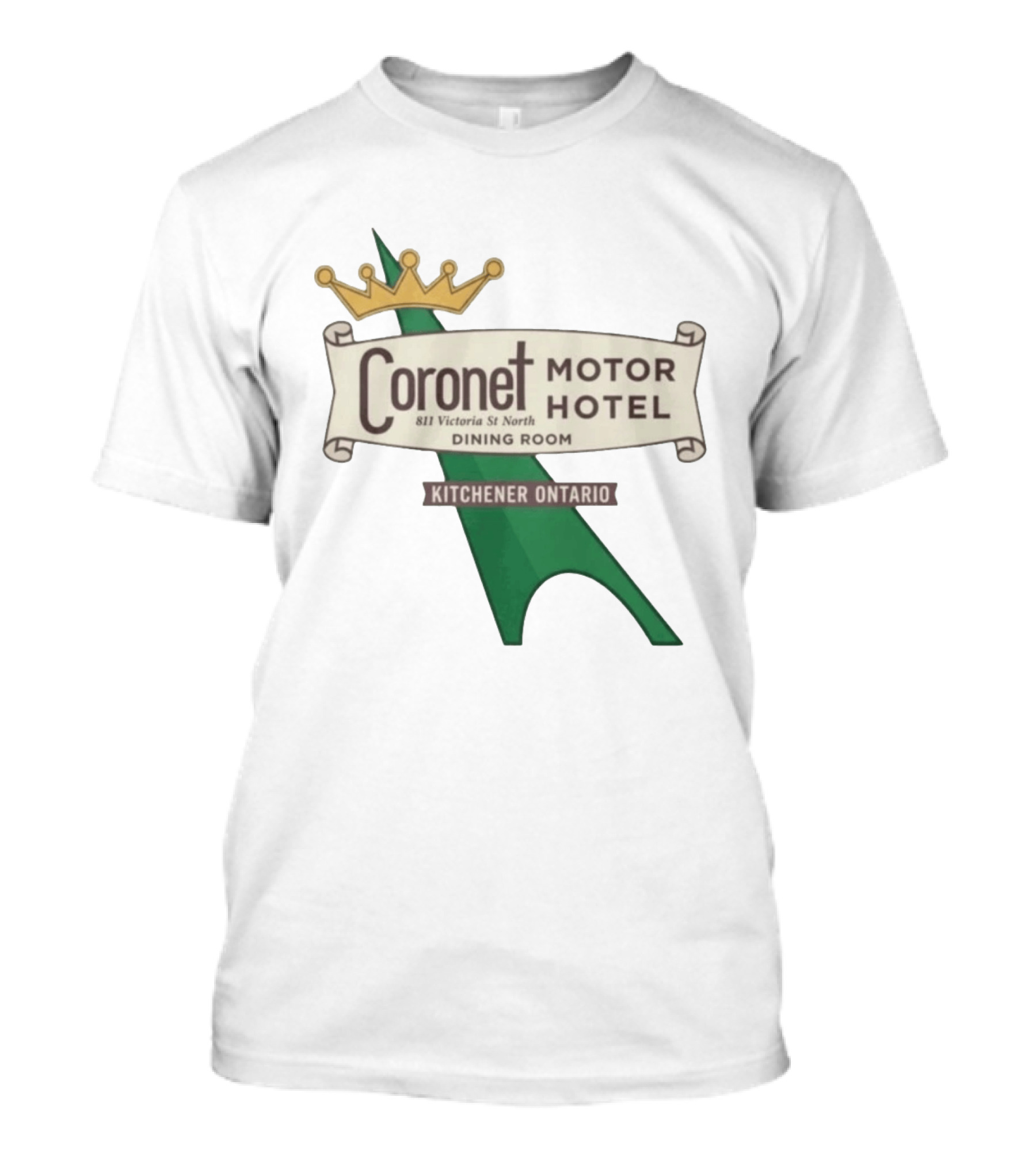 Coronet Motor Hotel 811 Victoria St North Kitchener Ontario Dining Room T-Shirt