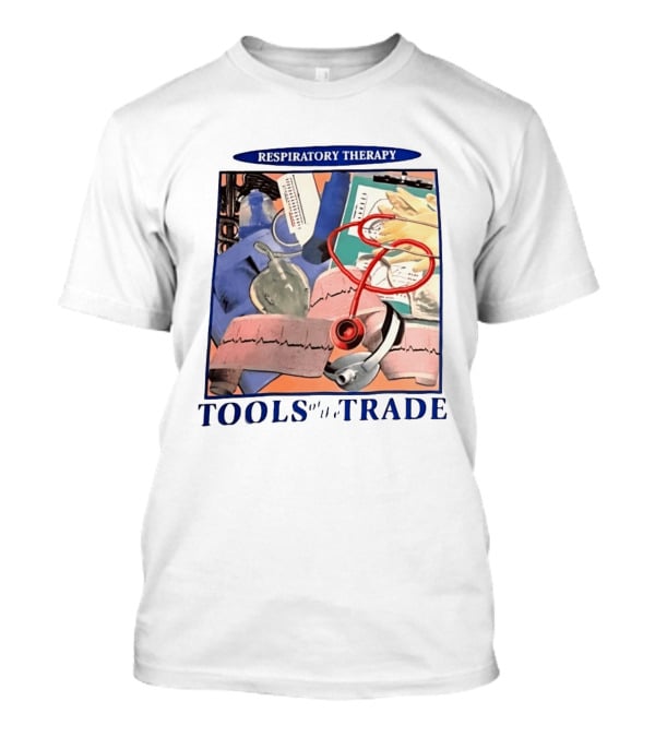 Respiratory Therapy Tools Stethoscope And Medical Instruments T-Shirt