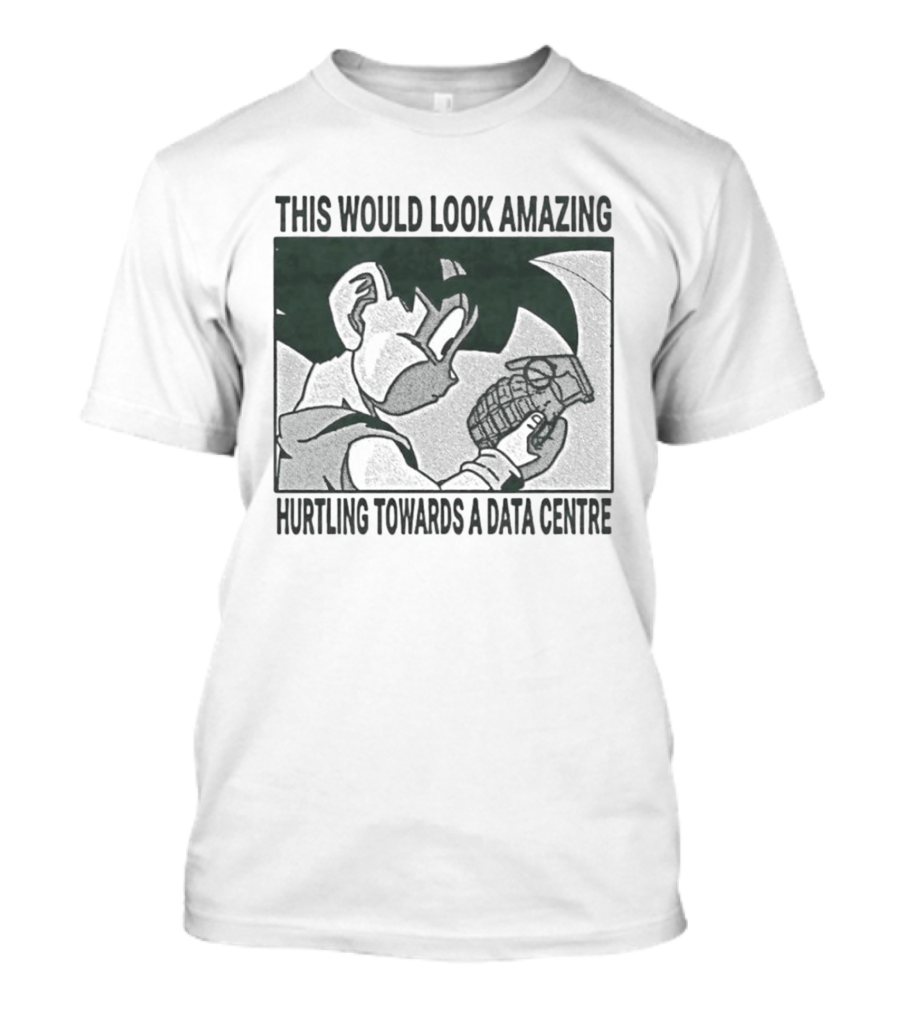 Son Goku Grenade This Would Look Amazing Hurtling Towards A Data Centre T-Shirt