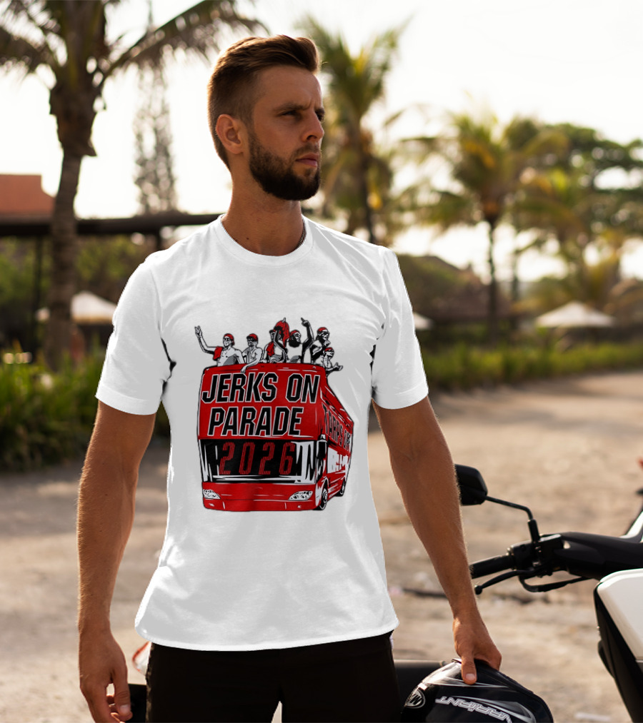 Jerks On Parade 2026 Carolina Hurricanes NHL Bus Fan Celebration T-Shirt