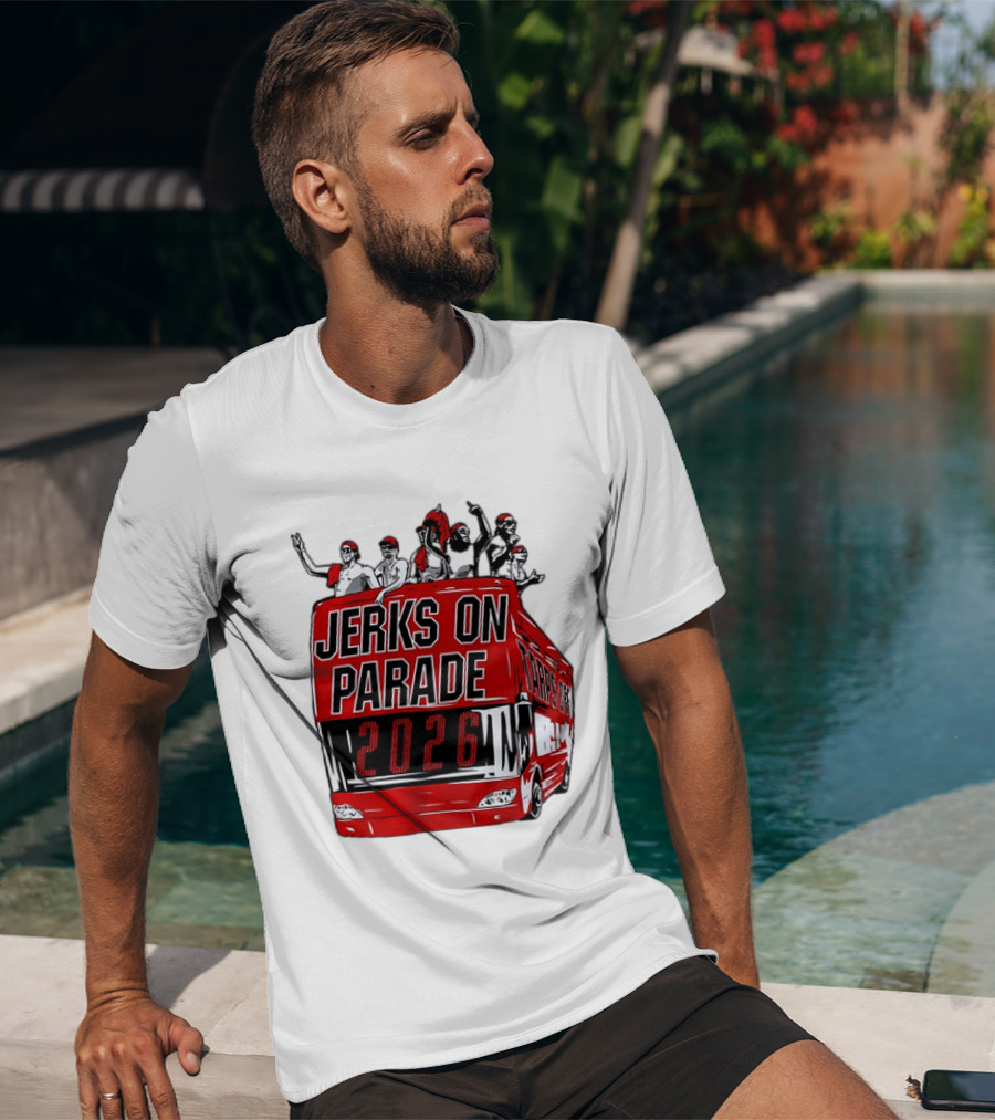 Jerks On Parade 2026 Carolina Hurricanes NHL Bus Fan Celebration T-Shirt