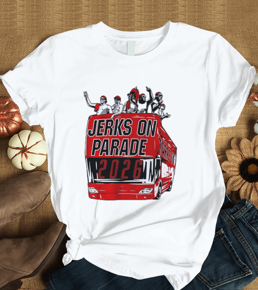 Jerks On Parade 2026 Carolina Hurricanes NHL Bus Fan Celebration T-Shirt