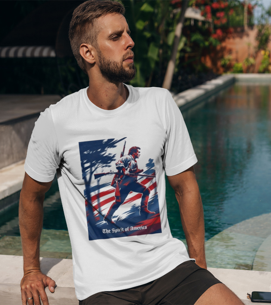 The Spirit Of America Benjamin Martin The Patriot Revolutionary T-Shirt