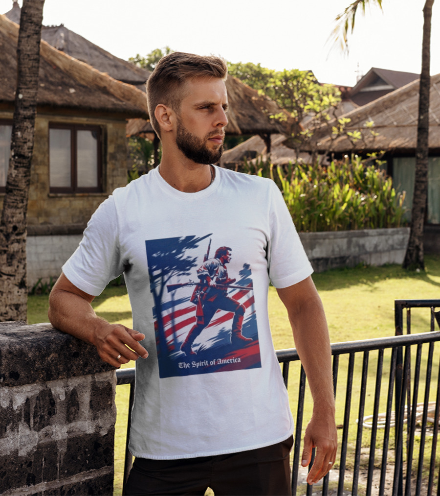 The Spirit Of America Benjamin Martin The Patriot Revolutionary T-Shirt