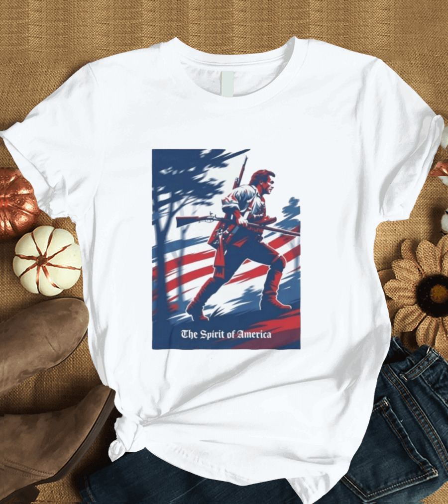 The Spirit Of America Benjamin Martin The Patriot Revolutionary T-Shirt