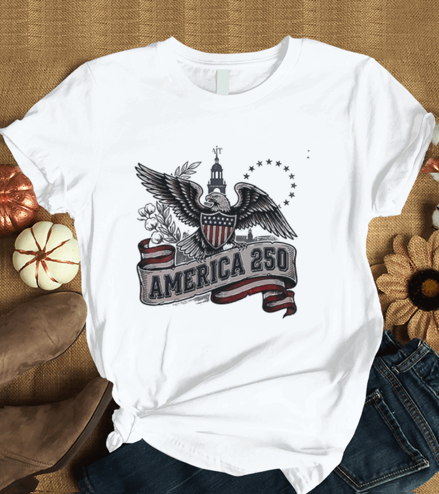 United States Eagle America 250 Est 1776 2026 Give Me Liberty Or Give Me Death T-Shirt