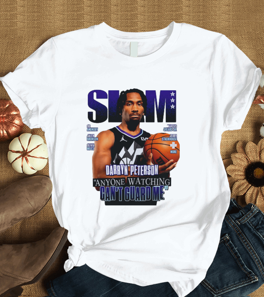 Darryn Peterson SLAM Utah Jazz Basketball Anyone Ing Can't Guard Me T-Shirt