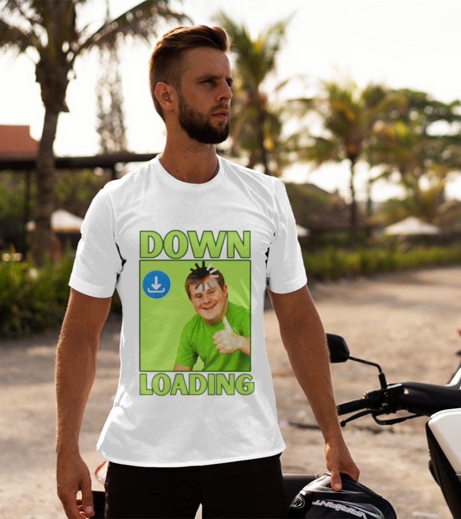 DOWN LOADING Person Thumbs Up Download T-Shirt