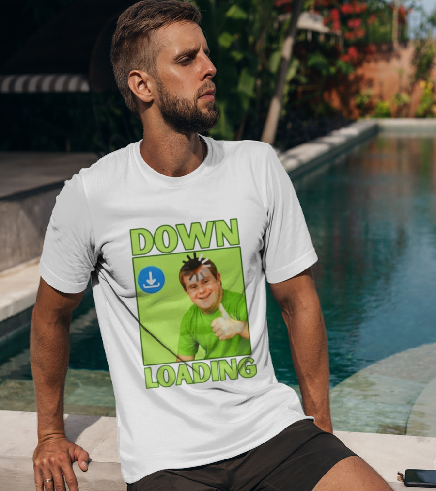 DOWN LOADING Person Thumbs Up Download T-Shirt
