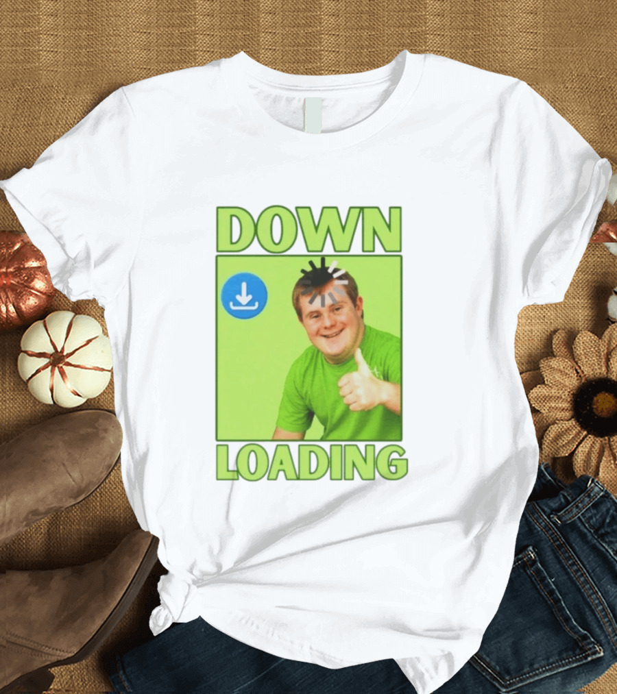 DOWN LOADING Person Thumbs Up Download T-Shirt