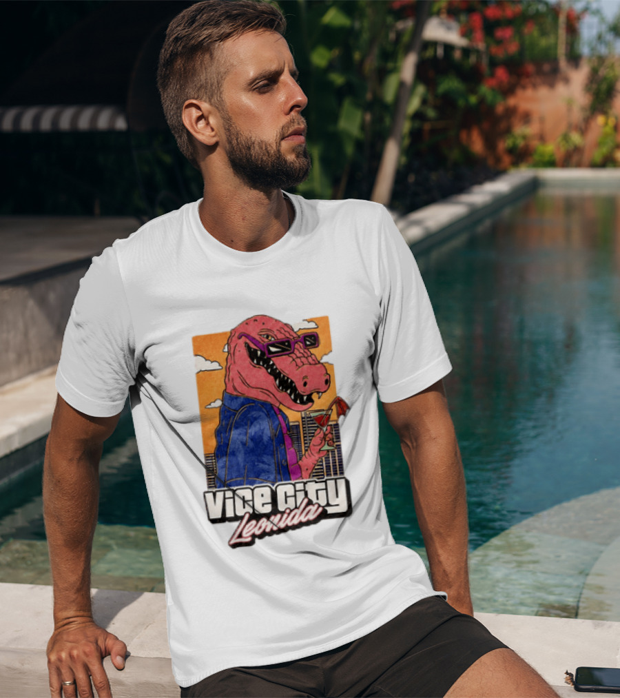 Grand Theft Auto VI GTA 6 Vice City Leonida Alligator Martini T-Shirt