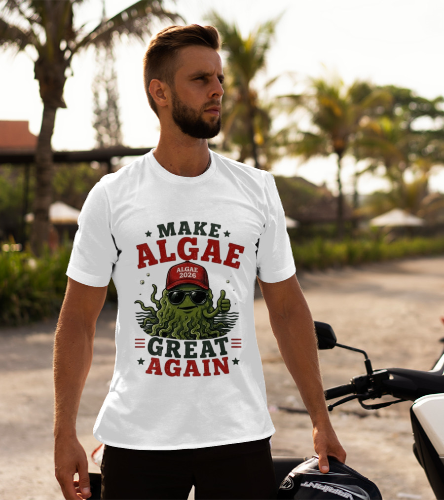 Make Algae Great Again Algae 2026 Hat Sunglasses T-Shirt