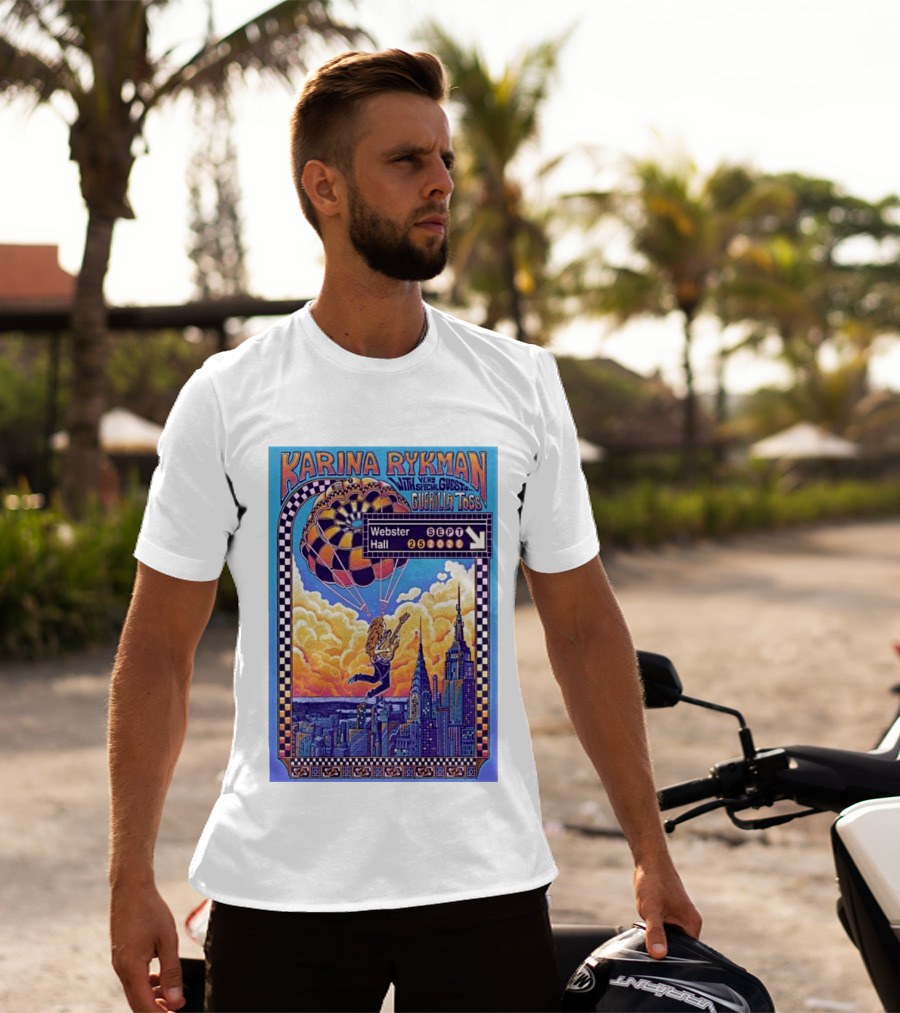 Karina Rykman Webster Hall New York 09 25 2026 Featuring Guerilla Toss Concert T-Shirt
