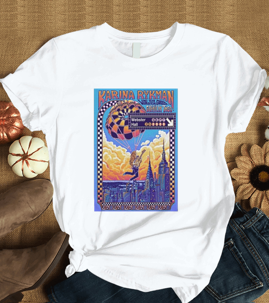 Karina Rykman Webster Hall New York 09 25 2026 Featuring Guerilla Toss Concert T-Shirt