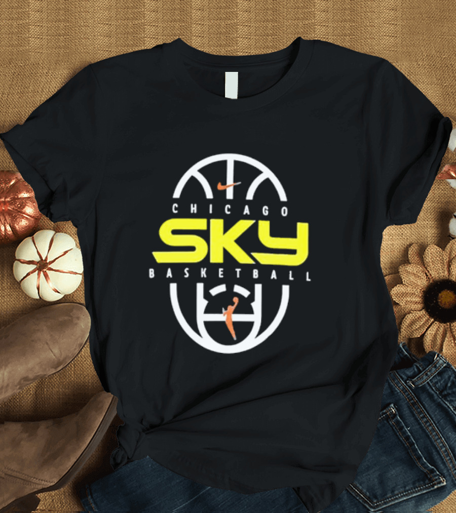 Chicago Sky Basketball 2026 On Court Authentic Practice T-Shirt