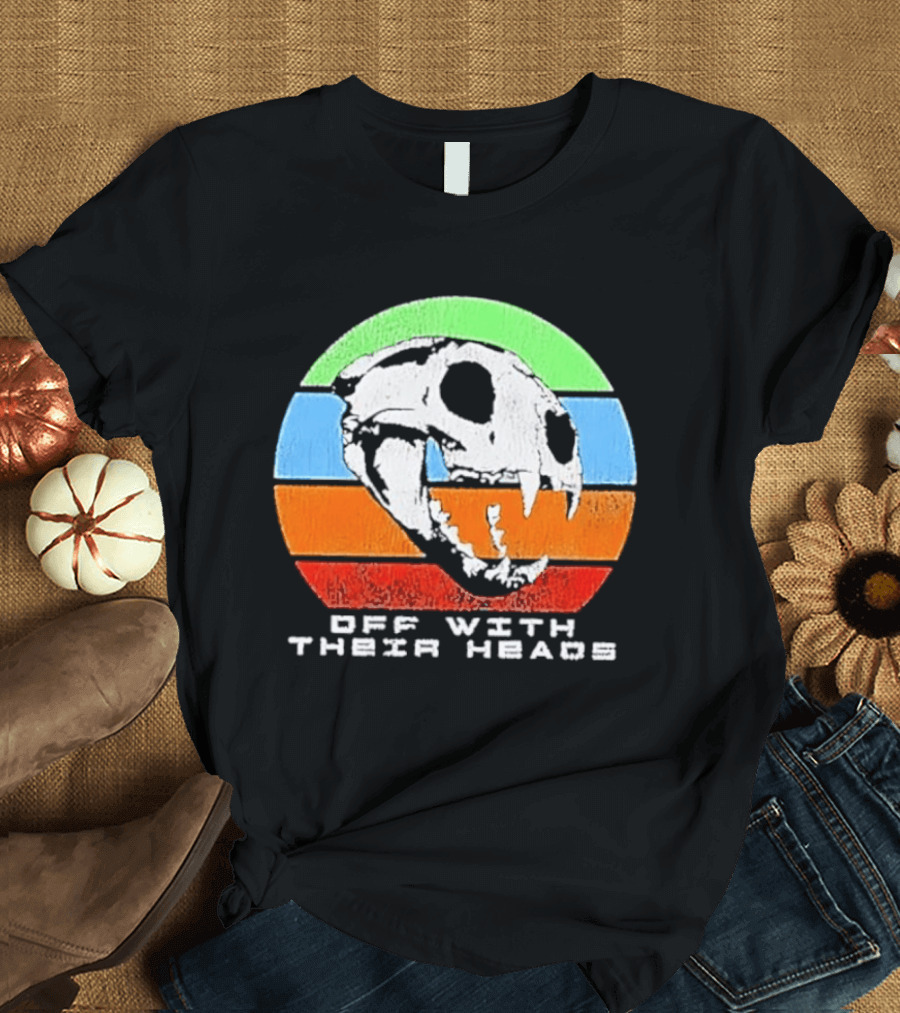 Off With Their Heads Feline Skull Predator T-Shirt