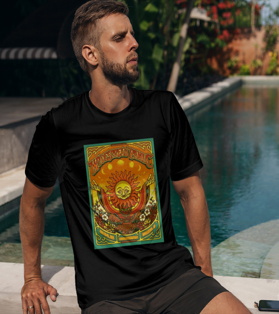 Widespread Panic Red Rocks June 26 28 2026 Morrison Colorado Sun And Moon T-Shirt