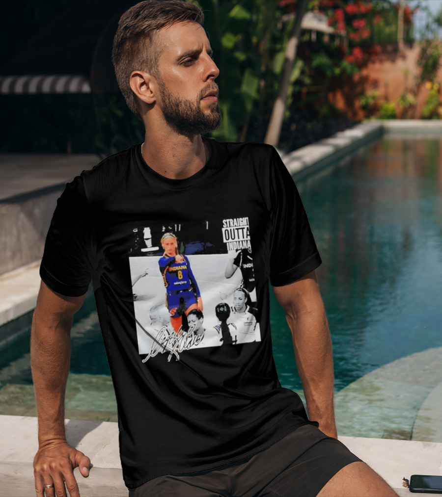 Sophie Cunningham Indiana Basketball Straight Outta Signature T-Shirt