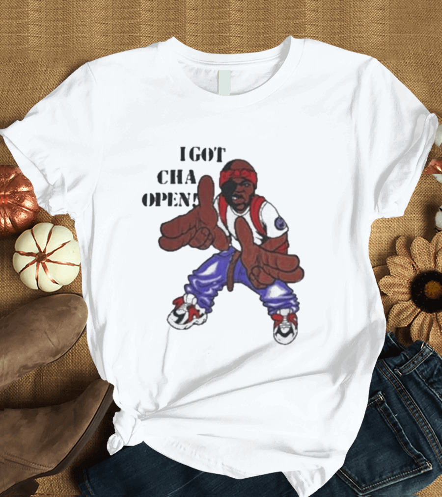 I Got Cha Opin Cartoon Character Graphic Hip Hop T-Shirt