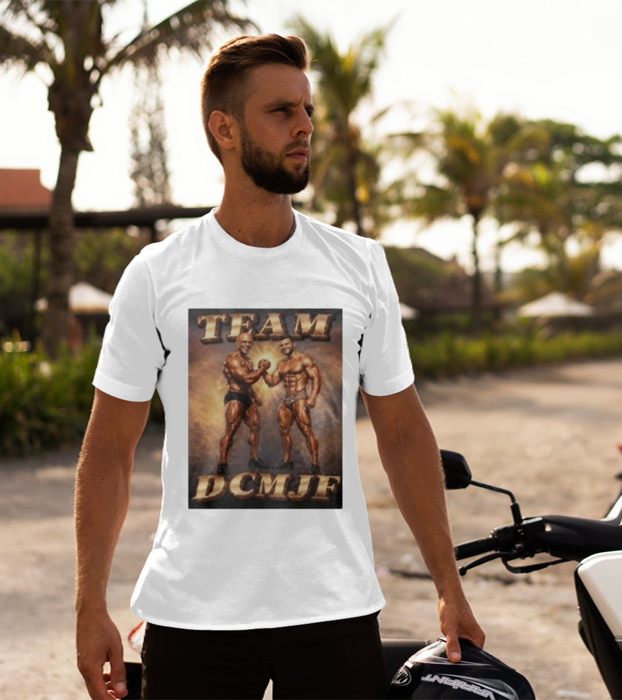 TEAM DCMJF Bodybuilders Flexing Muscles Together T-Shirt