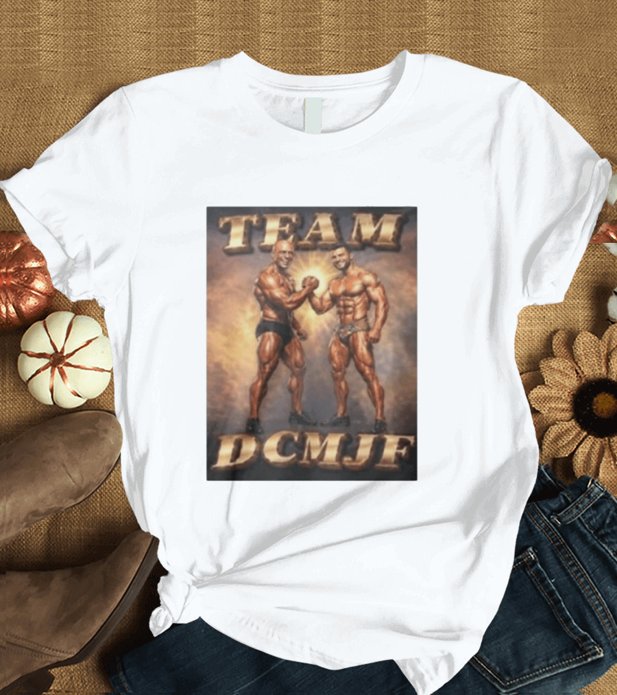 TEAM DCMJF Bodybuilders Flexing Muscles Together T-Shirt