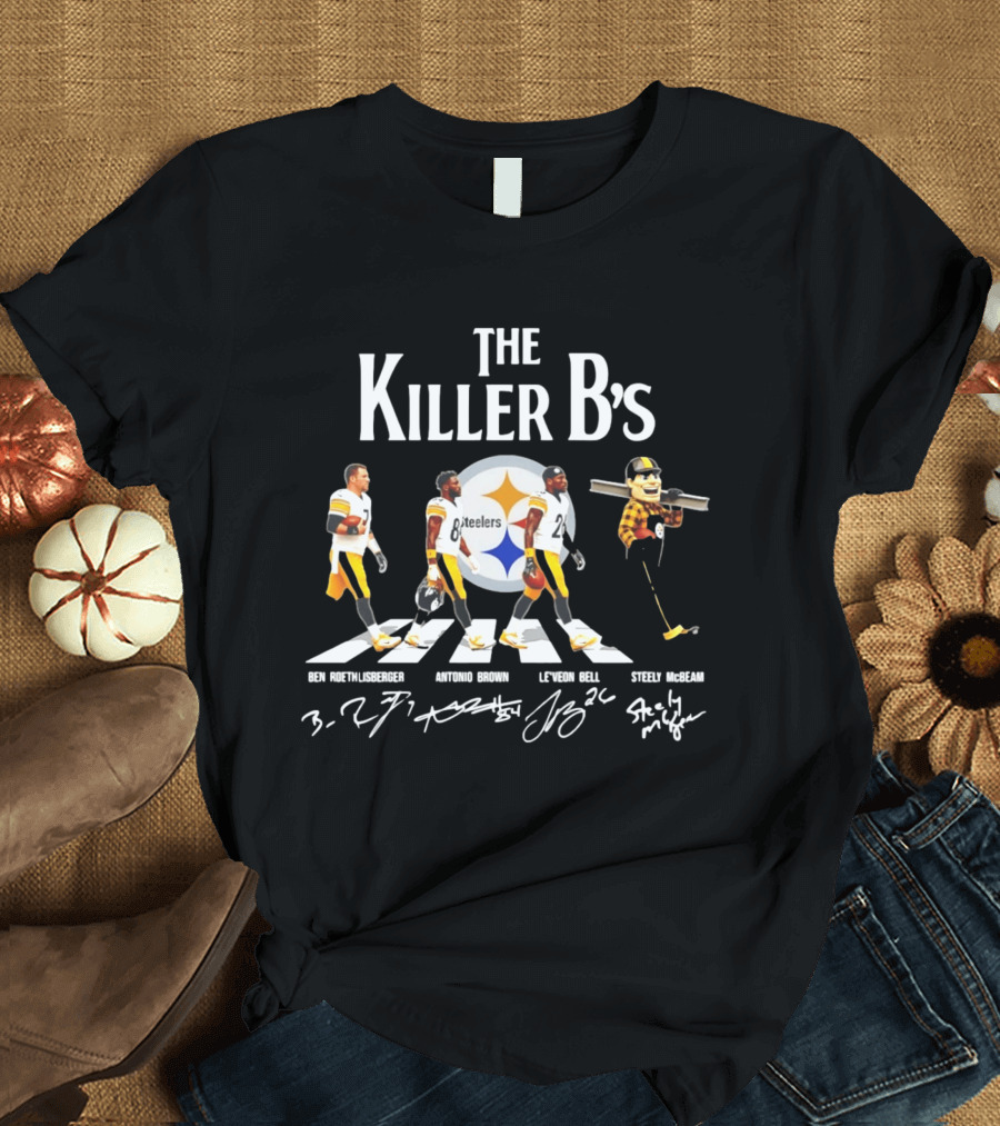 The Killer B's Ben Roethlisberger Antonio Brown Le'Veon Bell Steely McBeam Steelers T-Shirt