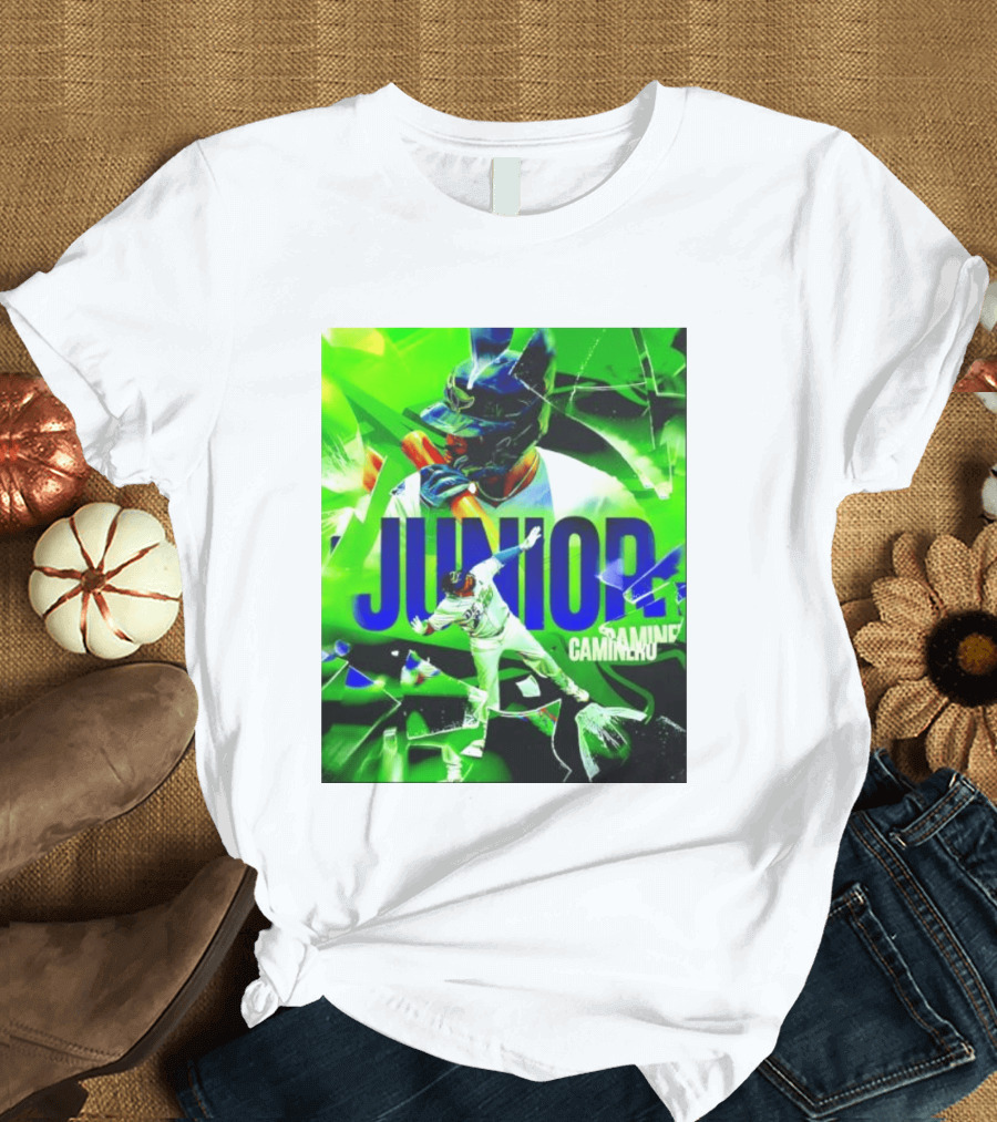 Junior Caminero Tampa Bay Rays La Maxima Baseball Legend T-Shirt