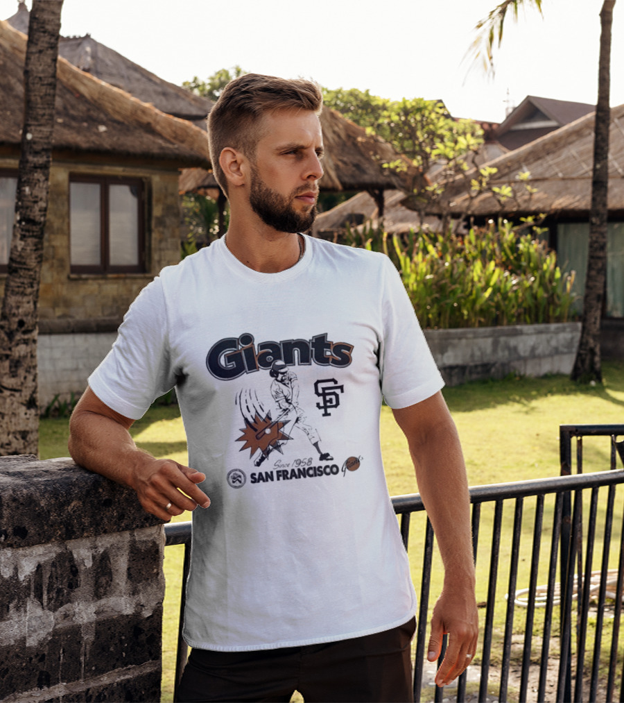 San Francisco Giants Since 1958 National League Centennial Baseball Giants SF T-Shirt