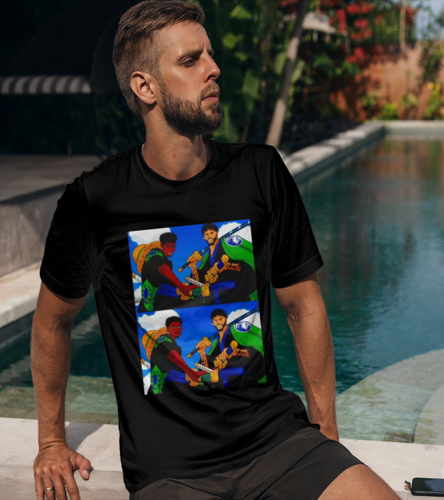 Edwards Luffy Towns Zoro Minnesota Timberwolves One Piece Crossover Fan T-Shirt