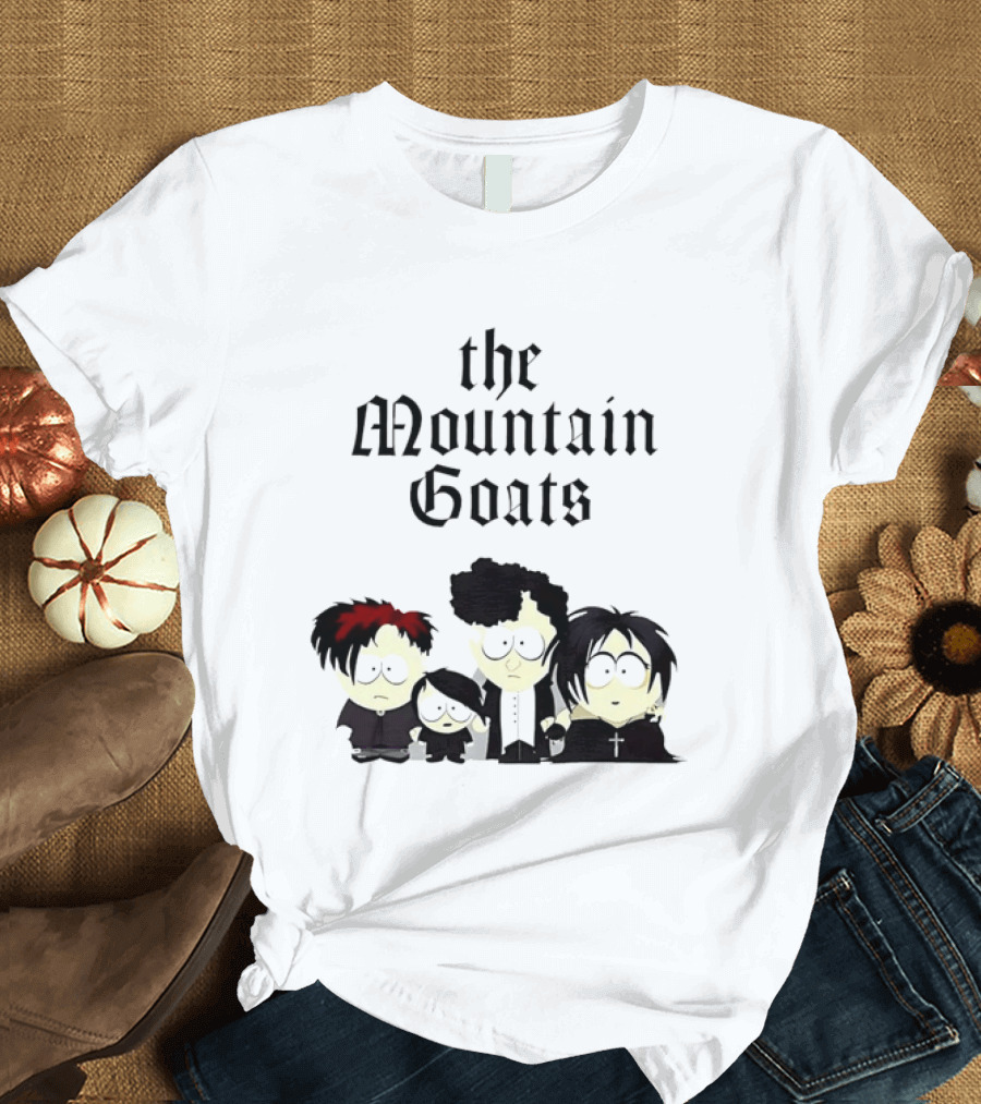 South Park Characters As The Mountain Goats Gothic T-Shirt