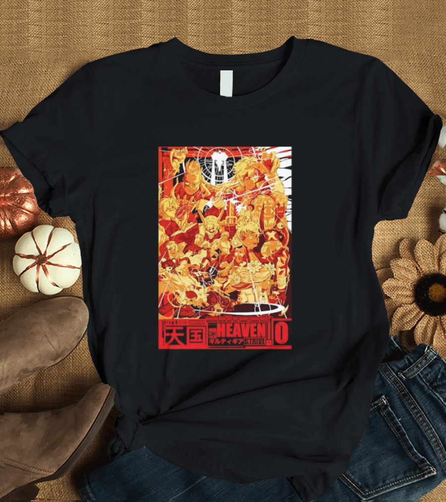 Guilty Gear Strive Characters Sol Badkai Ky Kiske May Ramlethal Heaven 10 Japanese T-Shirt