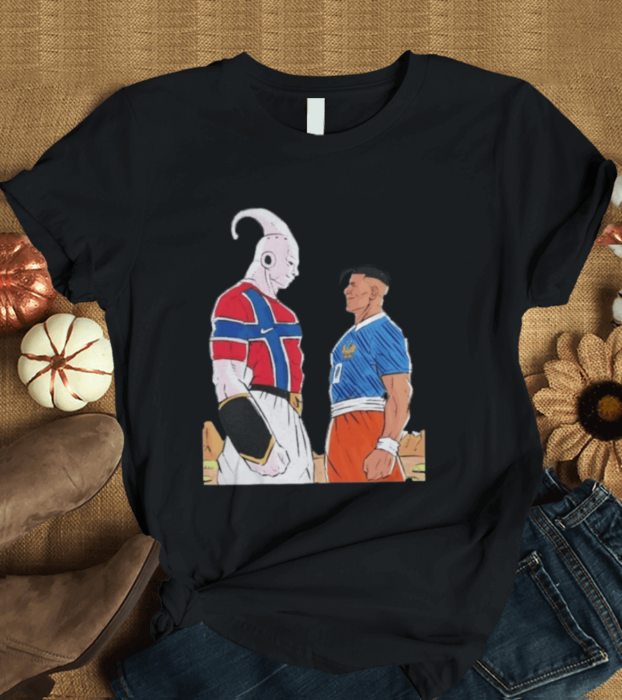 Norway Haaland Versus Mbappe France Dragon Ball Z T-Shirt