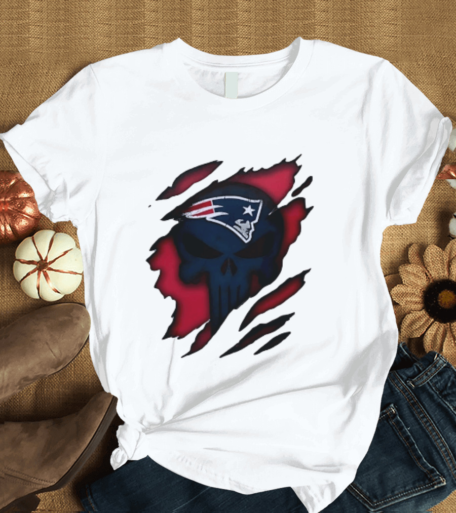 Patriots Skull Rip T-Shirt