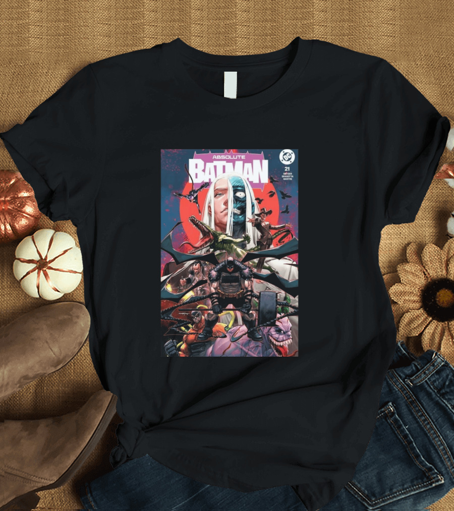 Absolute Batman #21 Santa Fung 2nd Special Gold Spot Foil Variant Knight Snyder Capullo Martini DC Comics T-Shirt